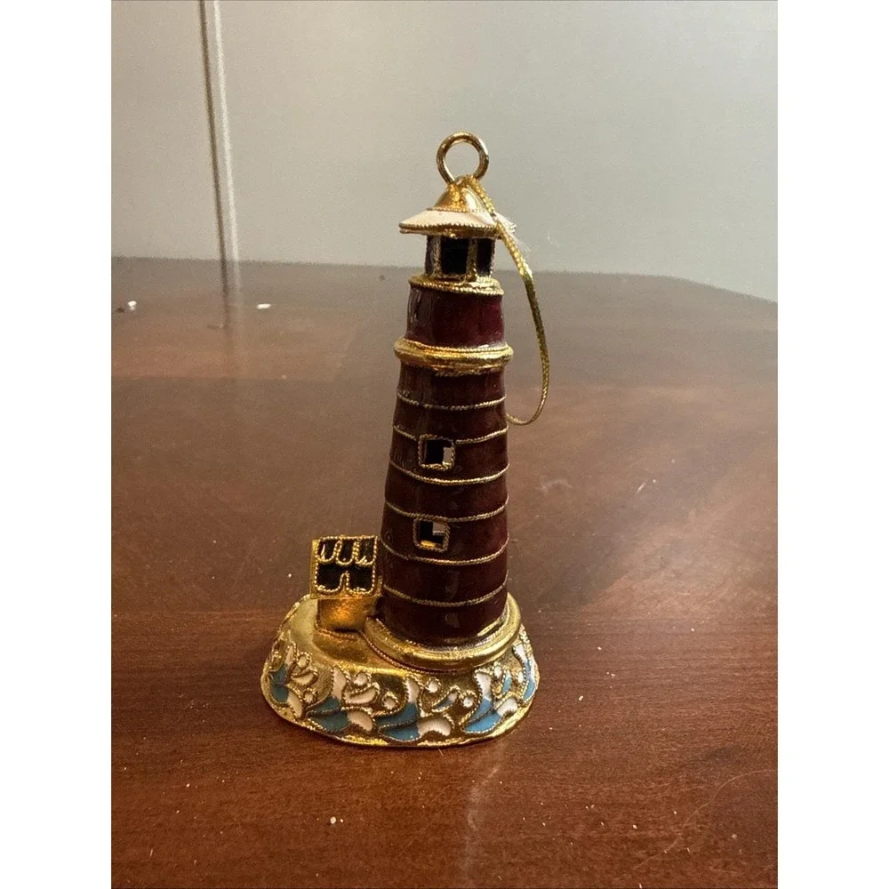 Vintage‎ Cloisonné Lighthouse Ornament Nautical